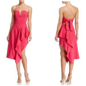 Pink midi dress